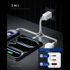 Ładowarka Sieciowa Spigen 3-Portowa 67W USB-C / USB-A Szybkie Ładowanie – Biała